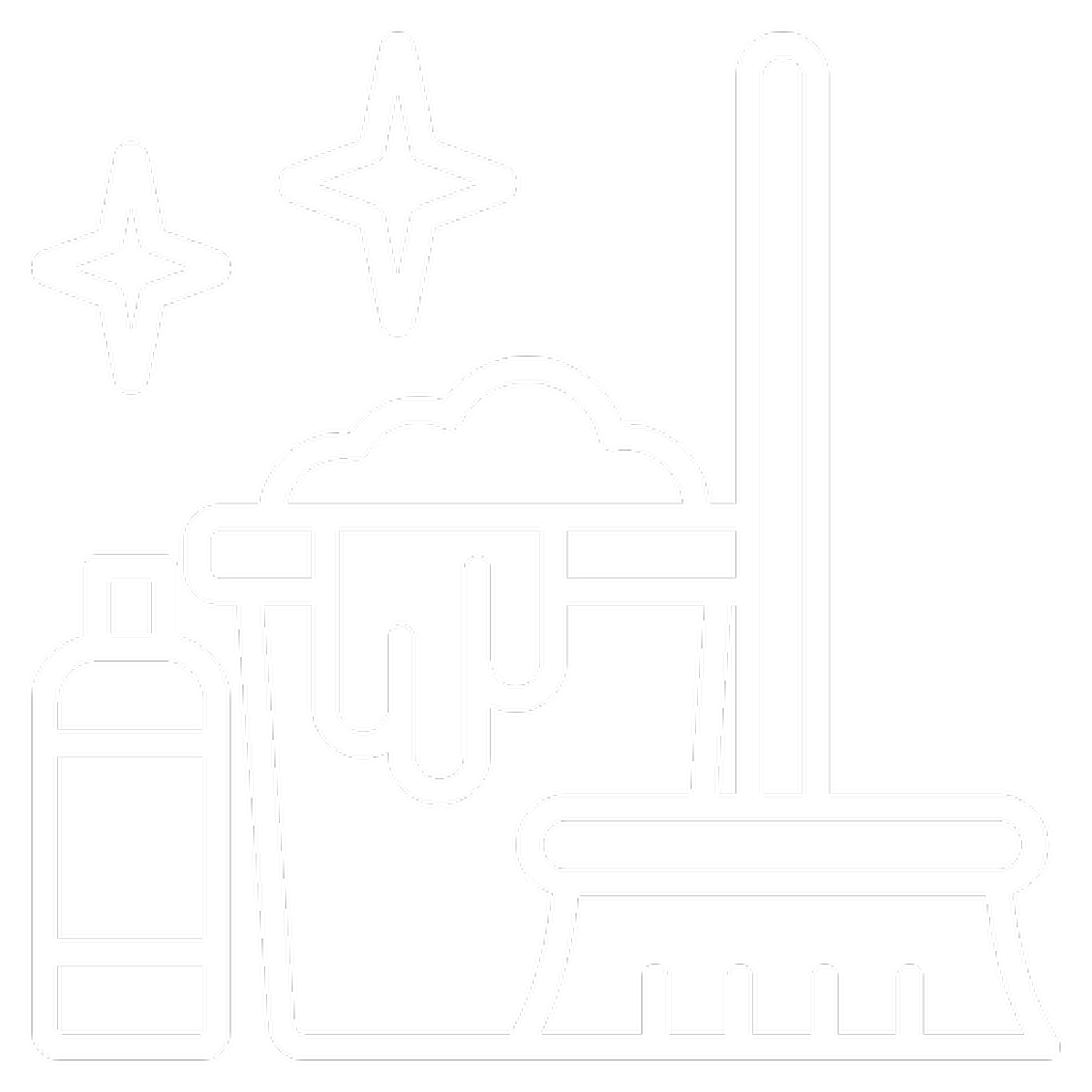 Keep clean - Reinigungs - Symbol